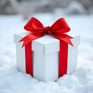 Traditional Christmas Red Solid Color Satin Ribbon