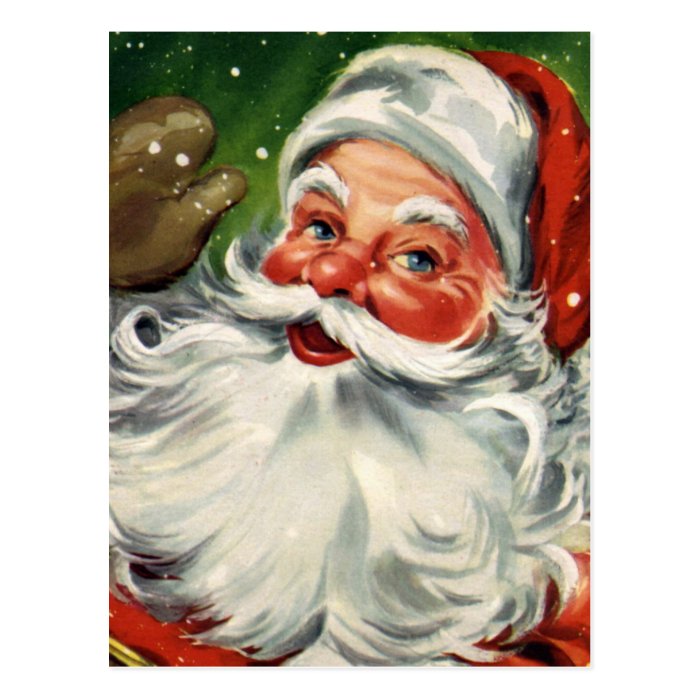 "Traditional Christmas Santa" Postcard