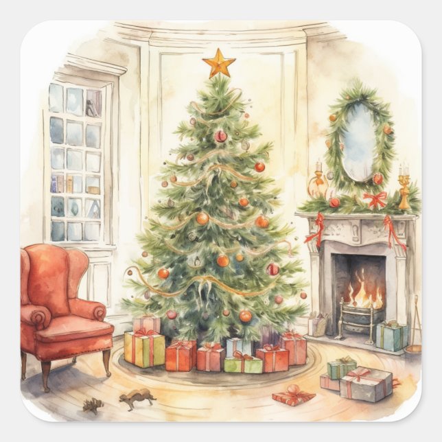 Traditional Christmas Stickers (Front)