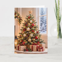 Traditional Christmas Tree Merry Christmas