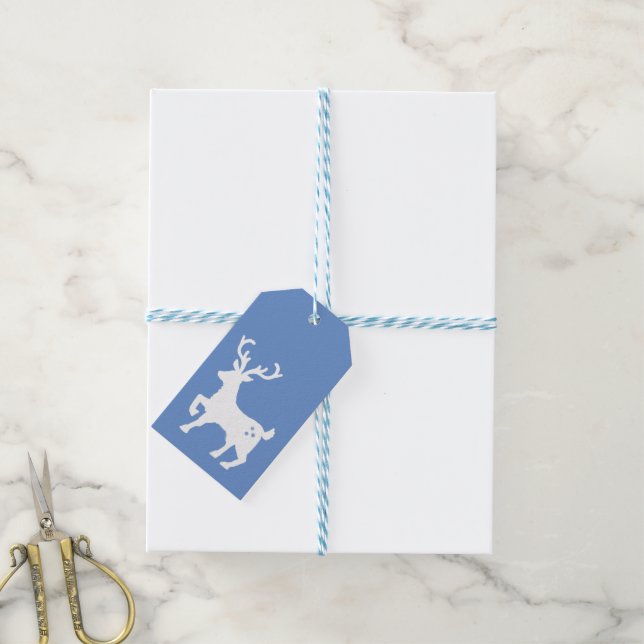 Traditional Christmas Winter Scene Gift Tags (With Twine)