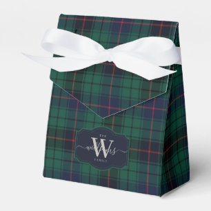 Traditional Clan Davidson Scottish Tartan Plaid Favor Boxes
