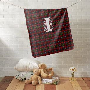 Traditional Clan Innes Tartan Plaid Baby Blanket
