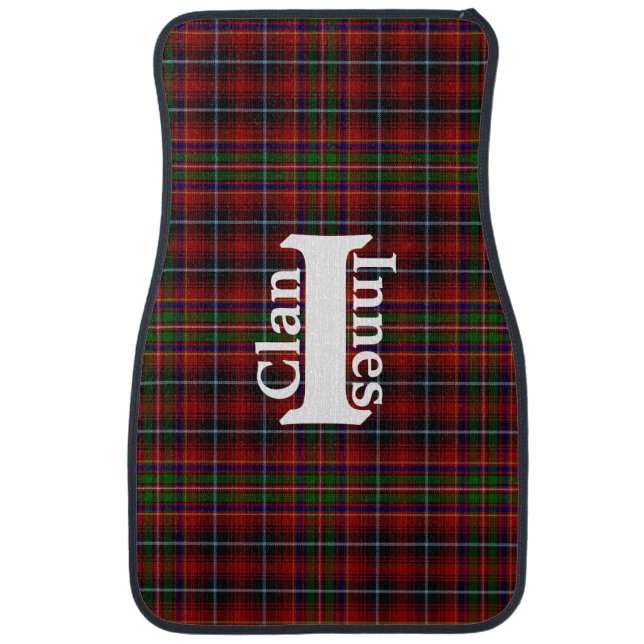 Traditional Clan Innes Tartan Plaid  Car Floor Mat (Front)