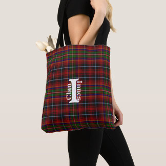 Traditional Clan Innes Tartan Plaid Tote Bag