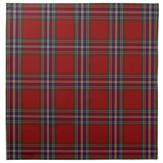 Traditional Clan MacFarlane Tartan Plaid Napkin (Front)