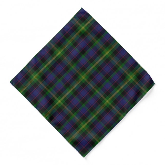 Traditional Clan Watson Tartan Plaid   Bandana (Front)