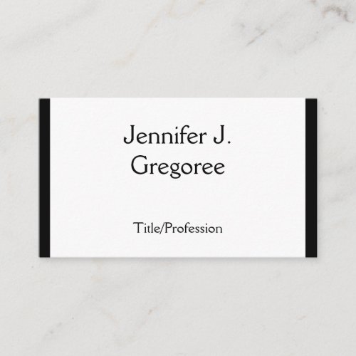 Traditional Classic Business Card