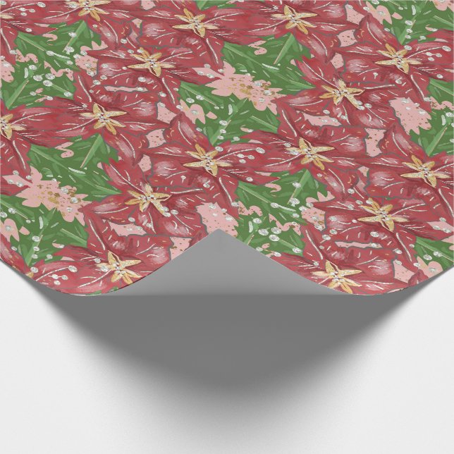 Traditional/Classic Christmas Ornaments Wrapping Paper (Corner)