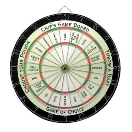 Traditional Color Combo Personal Regulation Dart Board