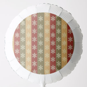 traditional colored Christmas snowflake striped Balloon