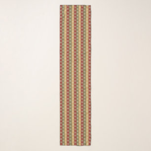 traditional colored Christmas snowflake striped Scarf