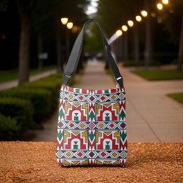 Traditional Colorful African Tribe Patterns City Crossbody Bag