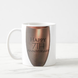 Traditional Copper 7th Anniversary Coffee Mug