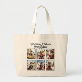 Traditional Costume from Austria Large Tote Bag