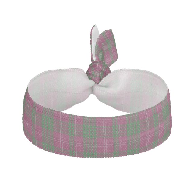Traditional Crawford Tartan Plaid Head Band Elastic Hair Tie (Front)