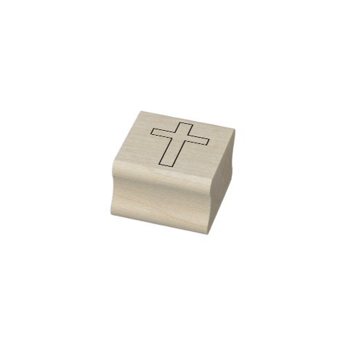 Traditional Cross _ Christian Religious Crucifix Rubber Stamp
