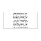 Traditional Custom Business 11 Lines of Serif Text