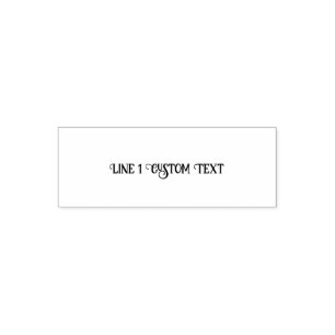 Traditional Custom Business 1 Line of Serif Text Self-inking Stamp