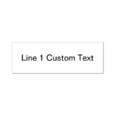 Traditional Custom Business 1 Lines Of Serif Text Self-inking Stamp ...