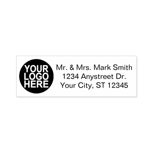 Traditional Custom Business 3 Line With Logo Self_inking Stamp