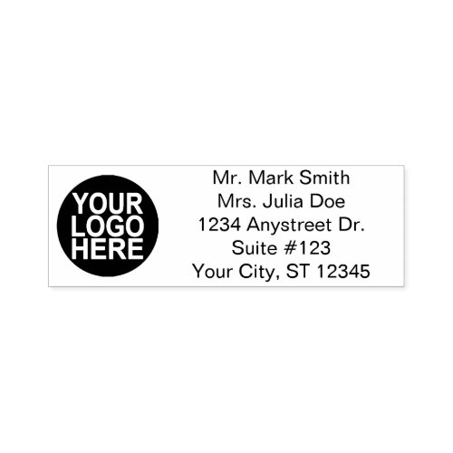 Traditional Custom Business 5 Line With Logo Self_inking Stamp