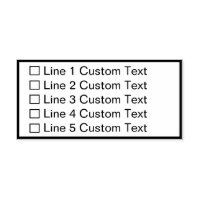 Traditional Custom Business 5 Lines Checkbox