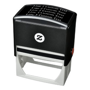 Traditional Custom Business 5 Lines of Serif Text Self-inking Stamp