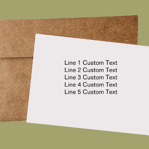 Traditional Custom Business 5 Lines of Serif Text Self-inking Stamp