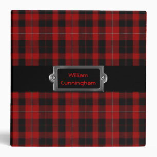 Traditional Custom Cunningham Tartan Plaid Binder