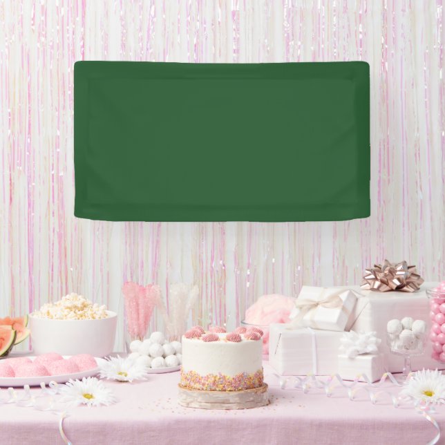 Traditional - Dark Green Banner (Party)