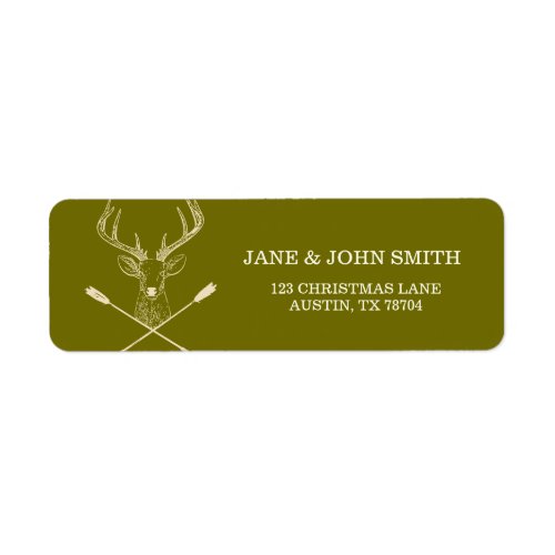 Traditional Deer Hunting Address Arrows Labels