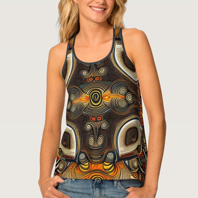Traditional Design Women's Tank Top (Front)