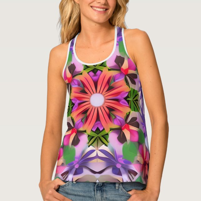 Traditional Design Women's Tank Top (Front)