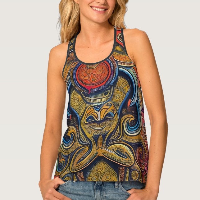 Traditional Design Women's Tank Top (Front)