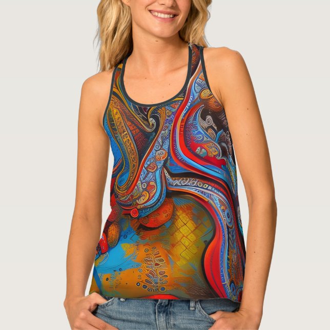 Traditional Design Women's Tank Top (Front)