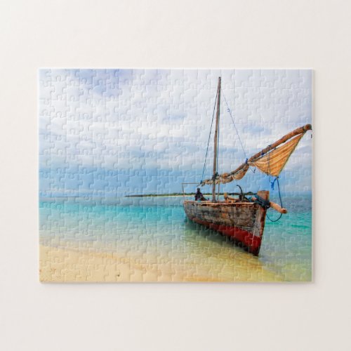 Traditional Dhow Zanzibar Tanzania Jigsaw Puzzle