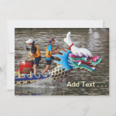 Traditional Dragon Boat Racing Down the River (Front)