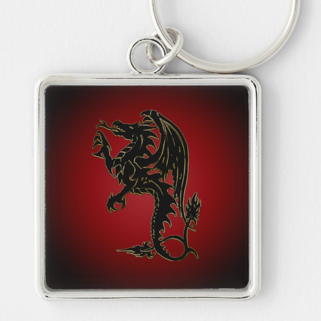 Traditional Dragon Keychain (Front)