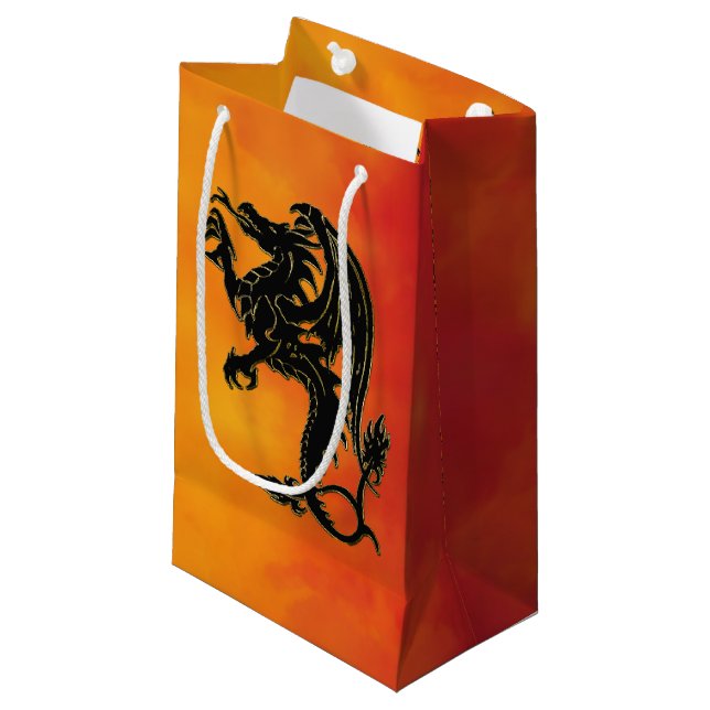 Traditional Dragon Small Gift Bag (Front Angled)