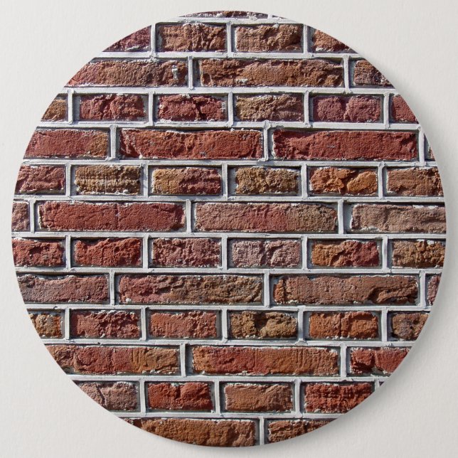 Traditional Dutch Brickwork Pointing Photo Pinback Button (Front)
