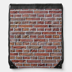 Traditional Dutch Red Brickwork Pointing Drawstring Bag