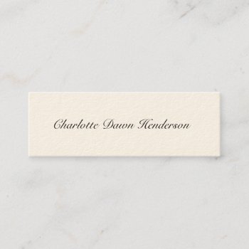 Traditional Ecru Graduation Announcement Name Card by FidesDesign at Zazzle