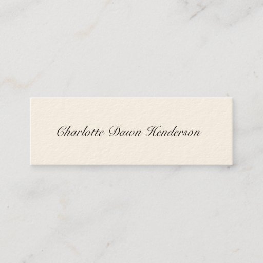 Customizable Traditional ecru graduation announcement name card business card template