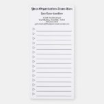 [ Thumbnail: Traditional, Editable Business Promotional Magnetic Notepad ]