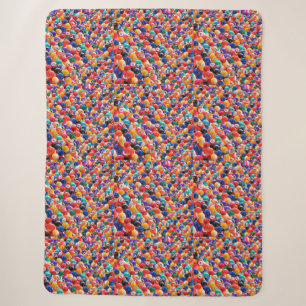 Traditional Eightball Colors Large Sherpa Blanket