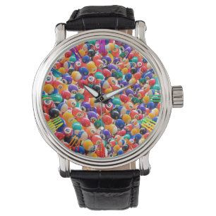 Traditional Eightball Colors, Mens Wrist Watch