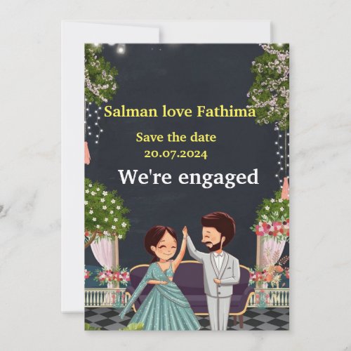 TRADITIONAL ENGAGEMENT PARTY INVITATION 