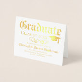 Traditional English Photo Graduation Invitation (Front)