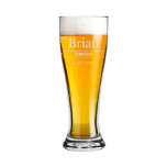 Traditional Engraved 16 Oz. Pilsner Glass at Zazzle